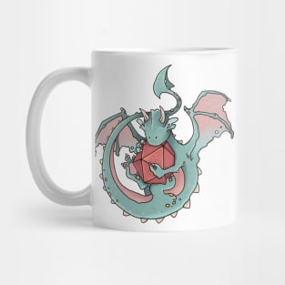 Dice goblin (but dragon, adorable teal) Mug